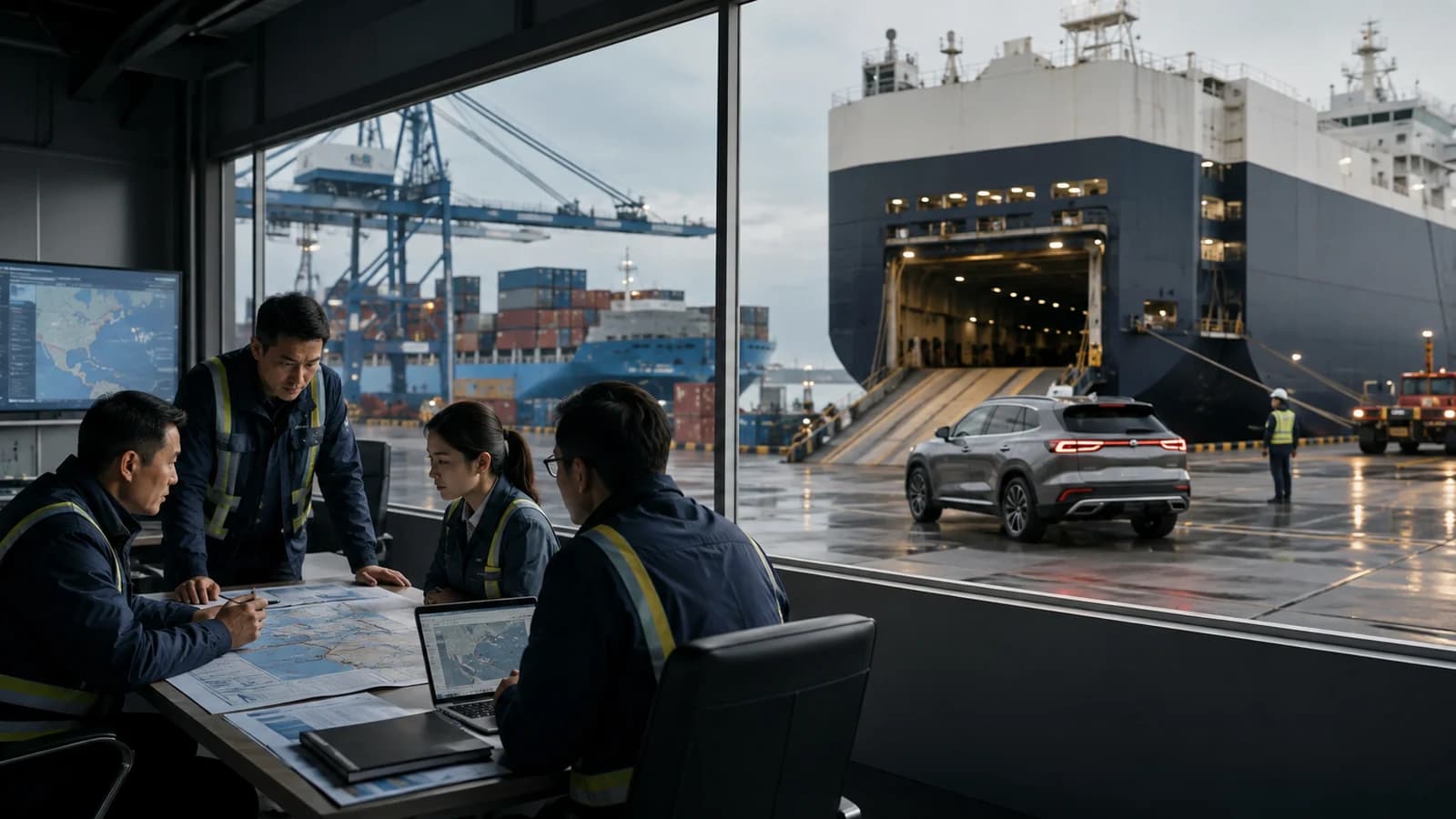 Choosing a Port and Route for a Chinese EV